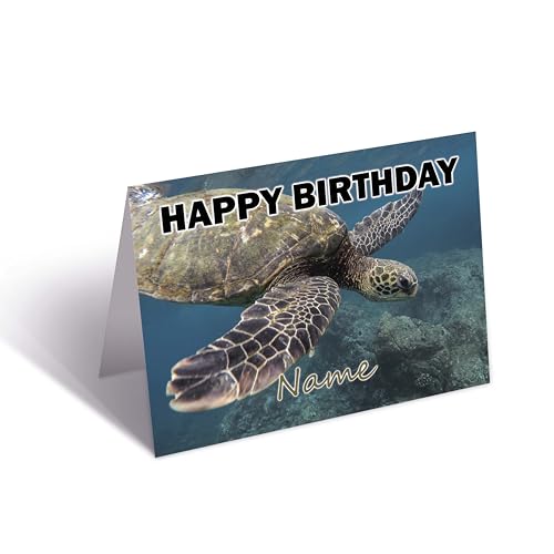 Geburtstagskarte, Schildkröte, personalisierbar von AK Giftshop