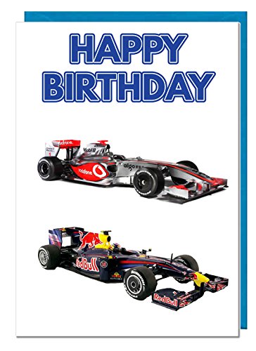 Geburtstagskarte – Formel 1 Thema – Vater – Ehemann – Bruder – Sohn – Großvater – Freund von AK Giftshop