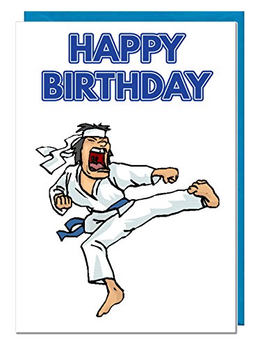 Geburtstagskarte – Thema Karate – Vater – Ehemann – Bruder – Sohn – Großvater – Freund von AK Giftshop