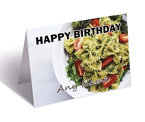 Pasta Geburtstagskarte – beliebiger Name von AK Giftshop