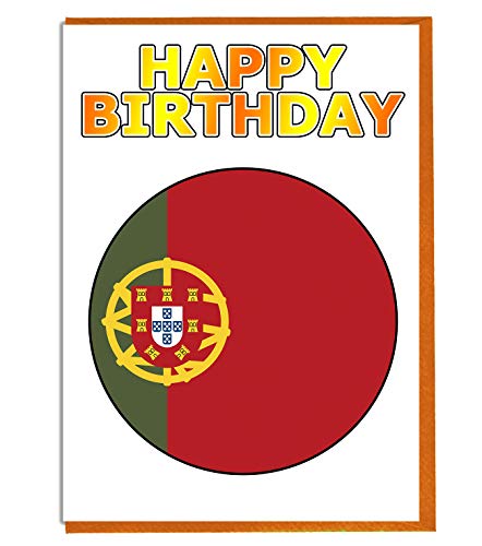 Portugal-Flagge – Geburtstagskarte – Freund – Familie – Kollege – Mate – Boss – geliebte Person von AK Giftshop