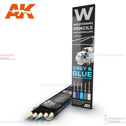 (AK10043) - AK Interactive Pencils Set - Grey and Blue Camo von AK Interactive