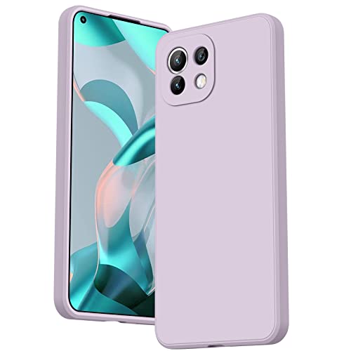 AK Kompatibel mit Xiaomi Mi 11 Lite 5G/Mi 11 Lite 4G/Mi 11 Lite 5G NE Hülle Silikon Handyhülle mit Microfiber Stoßfeste Schutzhülle Hülle für Xiaomi Mi 11 Lite von AK