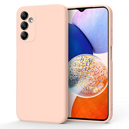 AK für Samsung Galaxy A14 Hülle, Flüssiges Silicone Handyhülle Stoßfeste TPU Schutzhülle mit Kratzfestem Mikrofaser Futter Kompatibel für Samsung Galaxy A14 4G/5G Hülle(Rosa) von AK