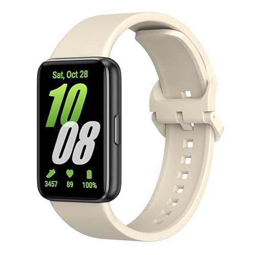 AK für Samsung Galaxy Fit 3 Armband Damen Herren, Wasserfestes Klassisches Armband für Samsung Fit 3 Smartwatch Zubehör, Flexibel TPU Ersatzarmbänder für Samsung Galaxy Fit 3 SM-R390 Uhrenarmband von AK