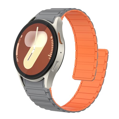 AK für Samsung Galaxy Watch 4/5/6 Armband, Silikon Magnetische Uhrenarmband Kompatibel mit Samsung Galaxy Watch 6 Classic/Watch 5 Pro/Watch 4 Classic Ersatzarmband AK für Samsung Galaxy Watch 4/5/6 Armband, Silikon Magnetische Uhrenarmband Kompatibel mit Samsung Galaxy Watch 6 Classic/Watch 5 Pro/Watch 4 Classic Ersatzarmband von AK