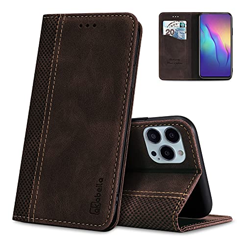 AKABEILA Handyhülle Kompatibel mit OnePlus 13 Hülle Schutzhülle PU Leder Klapphülle Ständer Brieftasche Klapphülle Tasche Case mit [Kartenfach] [Standfunktion] [Magnetisch] Dunkelbraun von AKABEILA