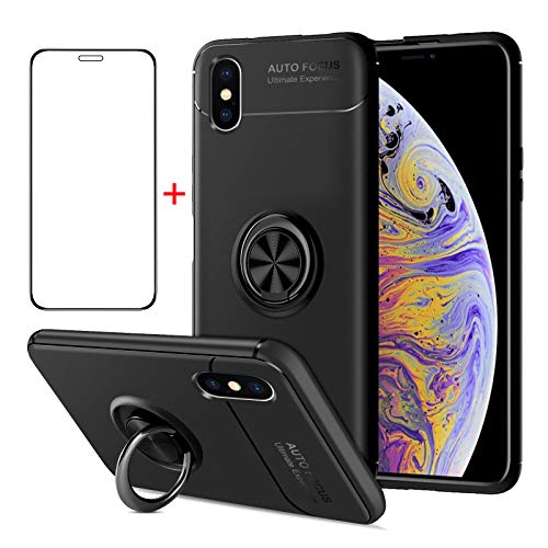 AKABEILA Handyhülle Schutzfolie iPhone XS Max Hülle Schutzfolie Handyhülle Silikon kompatibel für iPhone XS Max Hülle Case Schutzfolie Schutzhülle Telefonhalter Stoßfest Ring Griff Ständer AKABEILA Handyhülle Schutzfolie iPhone XS Max Hülle Schutzfolie Handyhülle Silikon kompatibel für iPhone XS Max Hülle Case Schutzfolie Schutzhülle Telefonhalter Stoßfest Ring Griff Ständer von AKABEILA