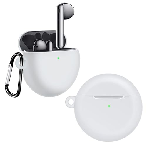 AKABEILA Haut Hülle Kompatibel mit Huawei FreeBuds 4/4E Schutzhülle Weiches Flüssiges Silikon Kabellose Ladehülle mit Karabiner Stoßfeste Kopfhörer Hülle LED Sichtbar AKABEILA Haut Hülle Kompatibel mit Huawei FreeBuds 4/4E Schutzhülle Weiches Flüssiges Silikon Kabellose Ladehülle mit Karabiner Stoßfeste Kopfhörer Hülle LED Sichtbar von AKABEILA