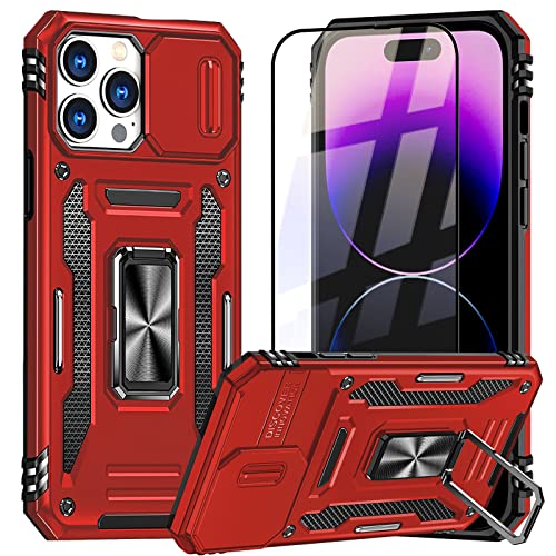 AKABEILA Hülle Schutzfolie für iPhone 15 Handyhülle Panzerfolie TPU PC Hybrid Schutzhülle Schutzglas Case 360° Ringhalter Ständer Verschiebbarer Kameraschutz 6.1" AKABEILA Hülle Schutzfolie für iPhone 15 Handyhülle Panzerfolie TPU PC Hybrid Schutzhülle Schutzglas Case 360° Ringhalter Ständer Verschiebbarer Kameraschutz 6.1" von AKABEILA