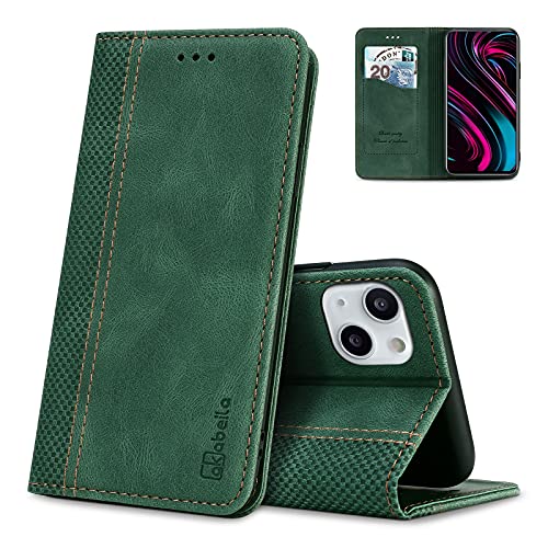 AKABEILA Hülle für Apple iPhone 13 Handyhülle Leder Flip Case Ständer PU Brieftasche Schutzhülle Klapphülle Tasche Case mit [Kartenfach] [Standfunktion] [Magnetisch] von AKABEILA