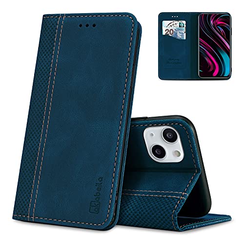 AKABEILA Hülle für Apple iPhone 13 Handyhülle Leder Flip Case Ständer PU Brieftasche Schutzhülle Klapphülle Tasche Case mit [Kartenfach] [Standfunktion] [Magnetisch] von AKABEILA