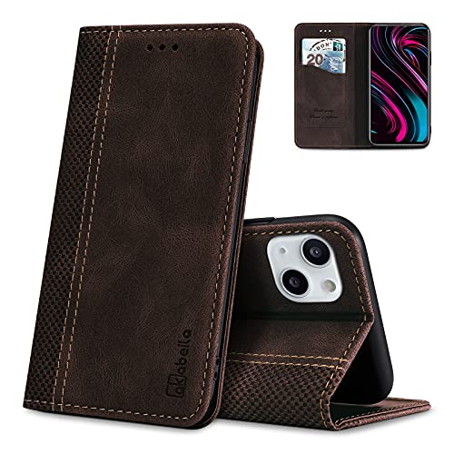 AKABEILA Hülle für iPhone 13 Handyhülle Leder Flip Case Ständer PU Brieftasche Schutzhülle Klapphülle Tasche Case mit [Kartenfach] [Standfunktion] [Magnetisch] von AKABEILA