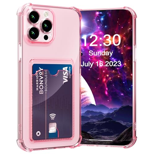 AKABEILA Hülle für iPhone 14 Pro Max Schutzhülle mit Kartenfach Transparent Silikon TPU Handyhülle Dünn Weiche Stoßfest Flexibel Handy Tasche Bumper Brieftasche Case Cover 6.7" AKABEILA Hülle für iPhone 14 Pro Max Schutzhülle mit Kartenfach Transparent Silikon TPU Handyhülle Dünn Weiche Stoßfest Flexibel Handy Tasche Bumper Brieftasche Case Cover 6.7" von AKABEILA