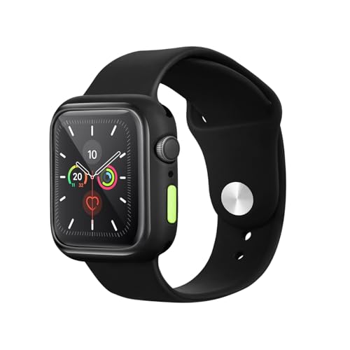 AKABEILA Hülle mit Integriertem Displayschutz für Apple Watch SE 6 5 4 44MM Weiches TPU Schutzhülle Vollständige Schutz Hülle mit Abnehmbarem Buntem Knopf Schlanke Case AKABEILA Hülle mit Integriertem Displayschutz für Apple Watch SE 6 5 4 44MM Weiches TPU Schutzhülle Vollständige Schutz Hülle mit Abnehmbarem Buntem Knopf Schlanke Case von AKABEILA