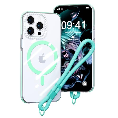 AKABEILA Magnetischer Hülle für iPhone 14 Pro Max TPU Handyhülle Abnehmbarer Band Diamant Regenbogen Transparent Schutzhülle Anti Vergilbung PC Rücken 6.7 Zoll AKABEILA Magnetischer Hülle für iPhone 14 Pro Max TPU Handyhülle Abnehmbarer Band Diamant Regenbogen Transparent Schutzhülle Anti Vergilbung PC Rücken 6.7 Zoll von AKABEILA