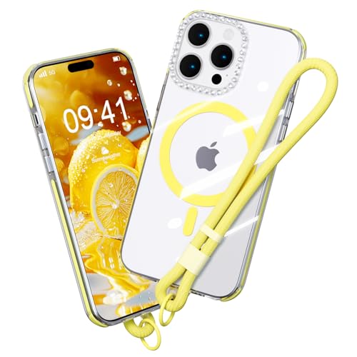 AKABEILA Magnetischer Hülle für iPhone 14 Pro Max TPU Handyhülle Abnehmbarer Band Diamant Regenbogen Transparent Schutzhülle Anti Vergilbung PC Rücken 6.7 Zoll AKABEILA Magnetischer Hülle für iPhone 14 Pro Max TPU Handyhülle Abnehmbarer Band Diamant Regenbogen Transparent Schutzhülle Anti Vergilbung PC Rücken 6.7 Zoll von AKABEILA
