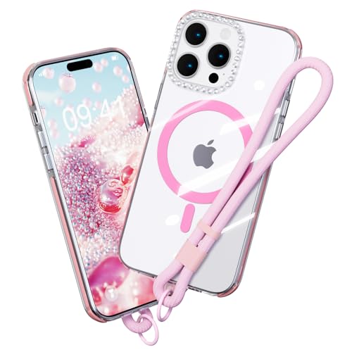 AKABEILA Magnetischer Hülle für iPhone 14 Pro Max TPU Handyhülle Abnehmbarer Band Diamant Regenbogen Transparent Schutzhülle Anti Vergilbung PC Rücken 6.7 Zoll AKABEILA Magnetischer Hülle für iPhone 14 Pro Max TPU Handyhülle Abnehmbarer Band Diamant Regenbogen Transparent Schutzhülle Anti Vergilbung PC Rücken 6.7 Zoll von AKABEILA