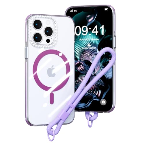 AKABEILA Magnetischer Hülle für iPhone 15 Pro TPU Handyhülle Abnehmbarer Band Diamant Regenbogen Transparent Schutzhülle Anti Vergilbung PC Rücken 6.1 Zoll AKABEILA Magnetischer Hülle für iPhone 15 Pro TPU Handyhülle Abnehmbarer Band Diamant Regenbogen Transparent Schutzhülle Anti Vergilbung PC Rücken 6.1 Zoll von AKABEILA