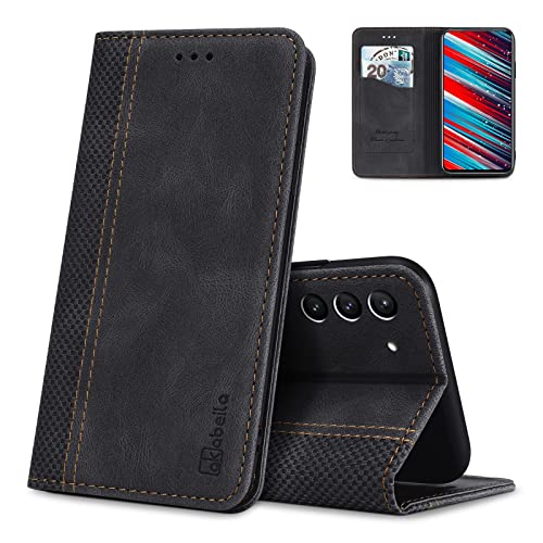 AKABEILA Schutzhülle für Samsung Galaxy S21 Plus/S30 Pro/S30 Plus Premium Leder Flip Wallet Case mit Magnetverschluss Kickstand Kartenfächer Folio Handyhülle Cover Stoßfest von AKABEILA