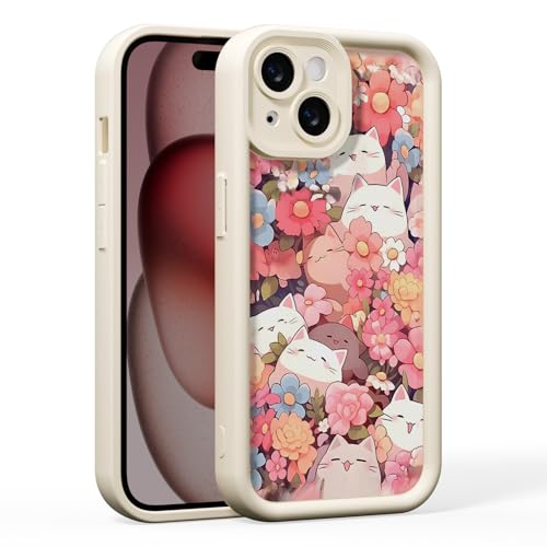 AKABEILA TPU Handyhülle Kompatibel mit iPhone 16e 6.1 Zoll Weiche Liquid TPU Schutzhülle Hülle mit Katze Blume Muster AKABEILA TPU Handyhülle Kompatibel mit iPhone 16e 6.1 Zoll Weiche Liquid TPU Schutzhülle Hülle mit Katze Blume Muster von AKABEILA