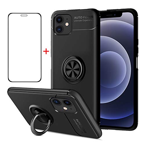 AKABEILA iPhone 12 Mini Hülle Schutzfolie, iPhone 12 Mini Handyhülle Silikon, für iPhone 12 Mini Schutzhülle Schutzfolie Telefonhalter Stoßfest Ring Griff Ständer, Schwarz AKABEILA iPhone 12 Mini Hülle Schutzfolie, iPhone 12 Mini Handyhülle Silikon, für iPhone 12 Mini Schutzhülle Schutzfolie Telefonhalter Stoßfest Ring Griff Ständer, Schwarz von AKABEILA