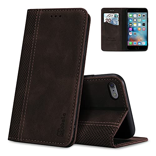 AKABEILA iPhone 6 Plus Hülle iPhone 6S Plus Handyhülle Leder Flip Case Ständer PU Brieftasche Schutzhülle Klapphülle Tasche Case mit [Kartenfach] [Standfunktion] [Magnetisch] von AKABEILA