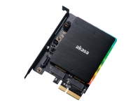 Akasa AK-PCCM2P-03, PCIe, M.2, Schwarz, 32 Gbit/s, 0 - 55 °C von AKASA