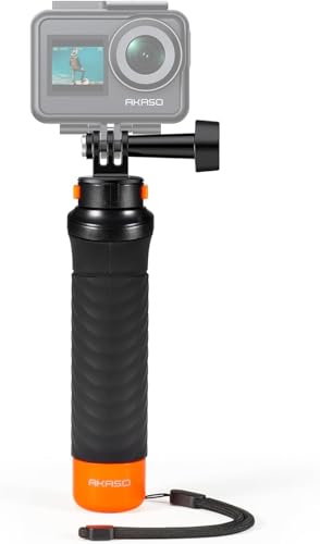 AKASO Schwimmender Handgriff, Hand Grip Unterwasser Handstick Kompatibel mit Action Cam von AKASO
