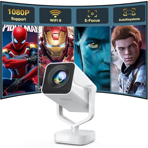 【Elektrischer Fokus】Mini Beamer Auto Trapezkorrektur 270° Drehung Tragbarer Heimkino Projektor Full HD 1080P Unterstützt Bluetooth WiFi6 AKATUO Portable Smart Videoprojektor für Phone/TV Stick/Outdoor 【Elektrischer Fokus】Mini Beamer Auto Trapezkorrektur 270° Drehung Tragbarer Heimkino Projektor Full HD 1080P Unterstützt Bluetooth WiFi6 AKATUO Portable Smart Videoprojektor für Phone/TV Stick/Outdoor von AKATUO