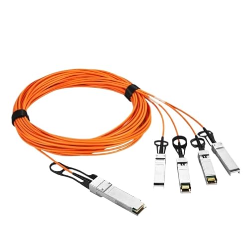 AKDDNZX 40G QSFP+ bis 4SFP Bis zu 1/2/3/5/7M OM3 40Gb/s bis 4x10Gb/s aktives optisches Kabel(5 M) von AKDDNZX