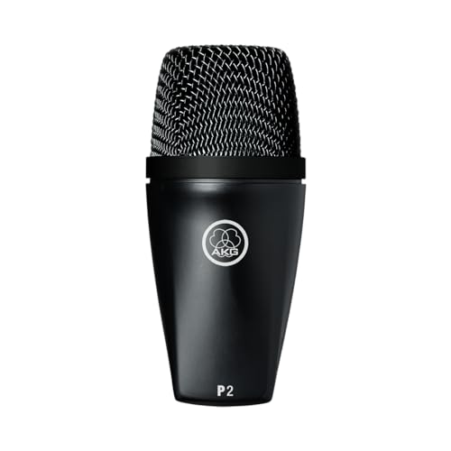 AKG P2 Dynamisches Hochleistungs-Bassmikrofon, Schwarz von AKG