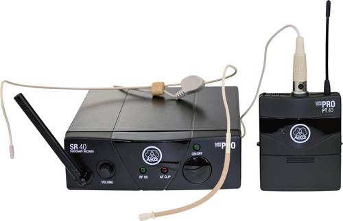AKG WMS40 Mini Sport Set ISM 2 Headset Funkmikrofon-Set Übertragungsart (Details):Funk von AKG