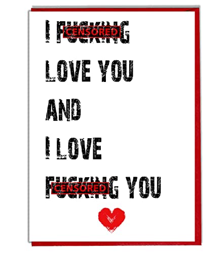 AKGifts Grußkarte "I love you", anzüglich von AKGifts