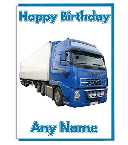 Lorry HGV Personalisierte Geburtstagskarte von AKGifts