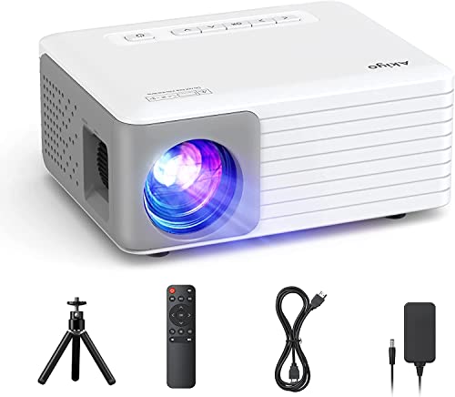 Mini Beamer, AKIYO Mini Projektor, Tragbarer Filmprojektor 1080P Unterstützt für Kindergeschenk, Heimkino Video Beamer, Kompatibel mit Smartphone/TV Stick/HDMI/AV Mini Beamer, AKIYO Mini Projektor, Tragbarer Filmprojektor 1080P Unterstützt für Kindergeschenk, Heimkino Video Beamer, Kompatibel mit Smartphone/TV Stick/HDMI/AV von AKIYO