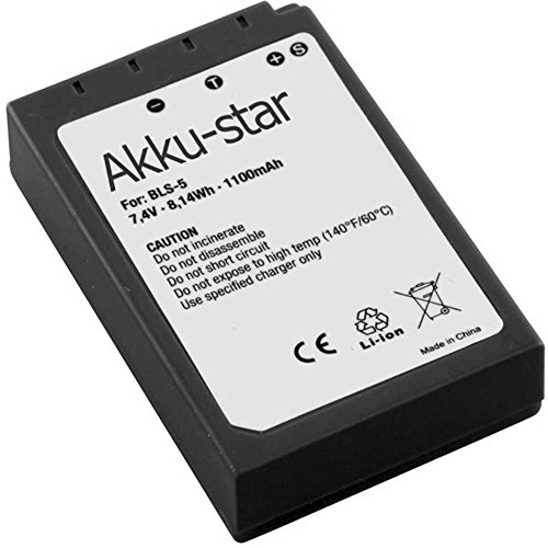 Premium Akku für Olympus BLS-5 (1100mAh / 8,14Wh) OM-D / E-M10 / PEN E-PL2 / E-PL5 / E-PL6 / E-PM2 / Stylus Stylus 1 von AKKU POLARCELL