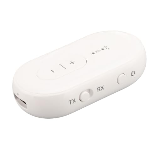 5.4 Transmitter, AUX 3.5mm Music Receiver Adapter, Wireless Car AUX Headphone Adapter with Dual Connection, Noise Reduction Mic for Handsfree Calls, Type-C Fast Charge, 13 Hours 5.4 Transmitter, AUX 3.5mm Music Receiver Adapter, Wireless Car AUX Headphone Adapter with Dual Connection, Noise Reduction Mic for Handsfree Calls, Type-C Fast Charge, 13 Hours von AKLOSIPY