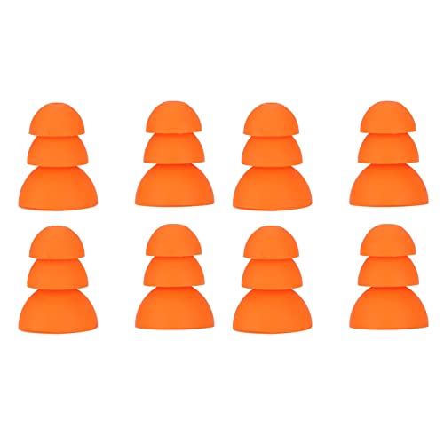 8pcs Premium Silikon ohne Reduktionsstart für SE846 SE535 SE215 Ohrhörer mit 2,0 Mm-3,5 Mm Innenloch Orange von AKLOSIPY
