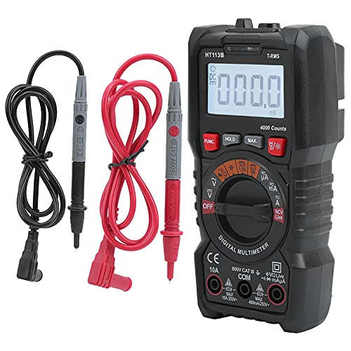 Handheld Auto Digital Multimeter mit LED -Display, Taschenlampe und Umfassenden Testfunktionen für Elektriker (#1) von AKLOSIPY