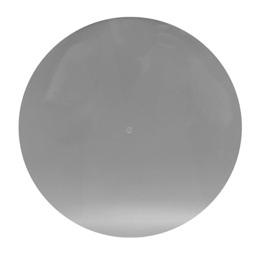 Premium Ylic Turntable Matte für 2-i-Rekordspieler | Statisch ohne Reduktionsladmat, Geeignet für eine Verbesserte Klangqualität und Thetic (Transparentes Schwarz) (klar) von AKLOSIPY