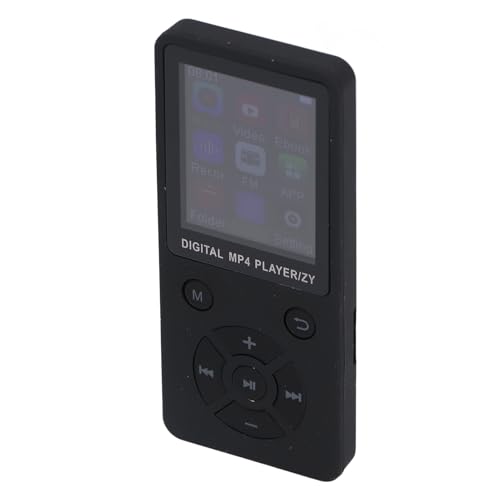 Tragbarer MP3-MP4-Player mit .8 I LCD-Bildschirm, HiFi-Sound und Multifunktionalität für Musik & E-Books-e (Black) von AKLOSIPY