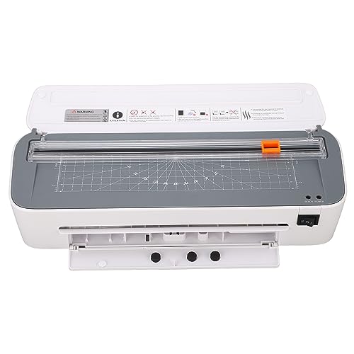 Vielseitige Laminatormaschine mit Cutter und Rounder - Schnelle, Heiße/kalte Modi für Büro, Schule und Geschäft, EU -Stecker 220V 240V (EU-Stecker 220-240V) von AKLOSIPY