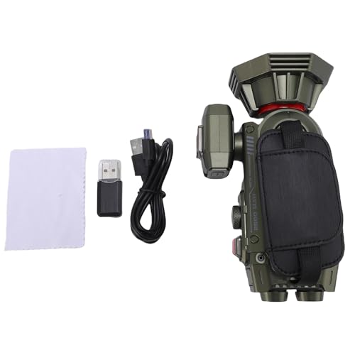WiFi -Videokamera 4K Ultra HD Camcorder mit 3 Zoll HD -Farbbildschirm Auto Focus -System für Tägliche Lebensaufzeichnungen und Social -Media -Teilen (Green) von AKLOSIPY
