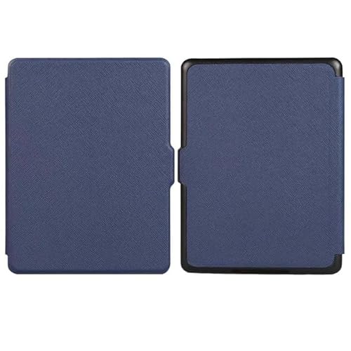 SY69JL Schutzhülle für Amazon Kindle 8. Generation (Version 2016, Modell: SY69JL), Smart Auto Sleep/Wake, leicht, dünn, Kreuzmuster, PU-Leder, Dunkelblau von AKLiSa