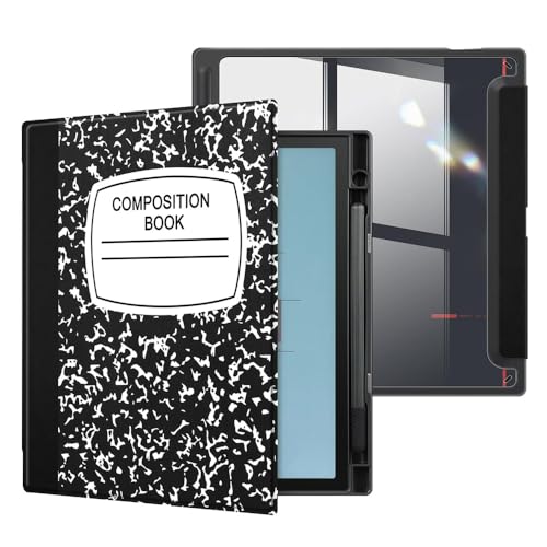 Schutzhülle für 26,2 cm (10,3 Zoll) Boox Note Air3 C/B&W Tablet – leichte, transparente Rückseite mit automatischer Sleep/Wake & integriertem Stifthalter (JSB) von AKLiSa