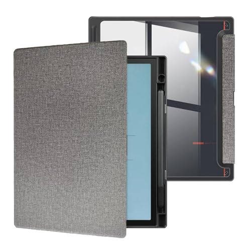 Schutzhülle für Boox Note Air3 C/B&W Tablet 10,3 Zoll (26,2 cm), leicht, transparent, mit automatischer Sleep/Wake-Funktion und integriertem Stifthalter, Grau von AKLiSa