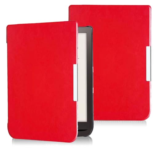 Schutzhülle für PocketBook 740 und InkPad 3 19,8 cm (7,8 Zoll) – leichte Schutzhülle für PocketBook 740 InkPad 3 19,8 cm (7,8 Zoll) – leichte, intelligente automatische Schlaf-/Wach-Schutzhülle (rot) von AKLiSa