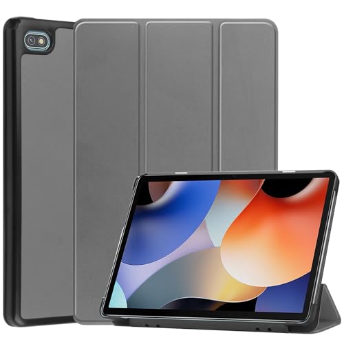Schutzhülle für Teclast M40 Plus / P40HD / P30S, schlanke Smart-Shell-Klapphülle mit Standfunktion für Teclast P40 HD/ P30S/ M40 Plus 10,1 Zoll Tablet (grau) von AKLiSa