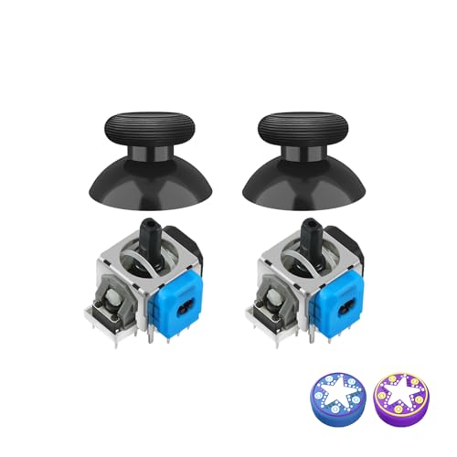 AKNES GuliKit TMR Elektromagnetische Joysticks für DualShock PS4 Controller, Stick Ersatz Zubehör für Playstation PS4 Controller, inklusive Thumbstick Kappen AKNES GuliKit TMR Elektromagnetische Joysticks für DualShock PS4 Controller, Stick Ersatz Zubehör für Playstation PS4 Controller, inklusive Thumbstick Kappen von AKNES